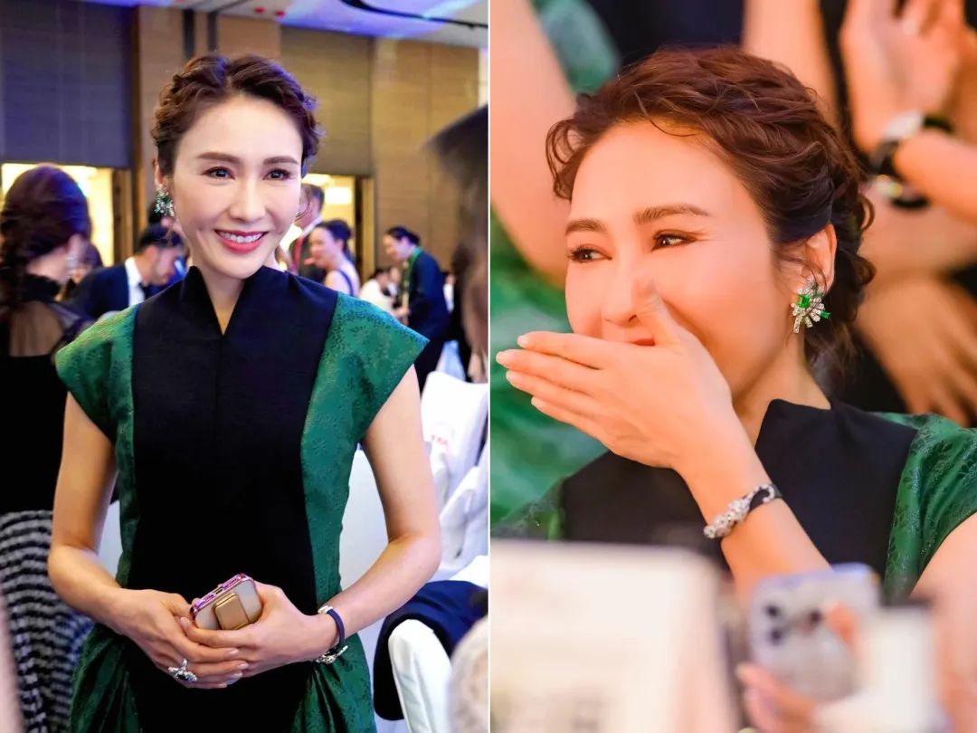 郭晶晶张曼玉合影,郭晶晶巩俐同框穿搭