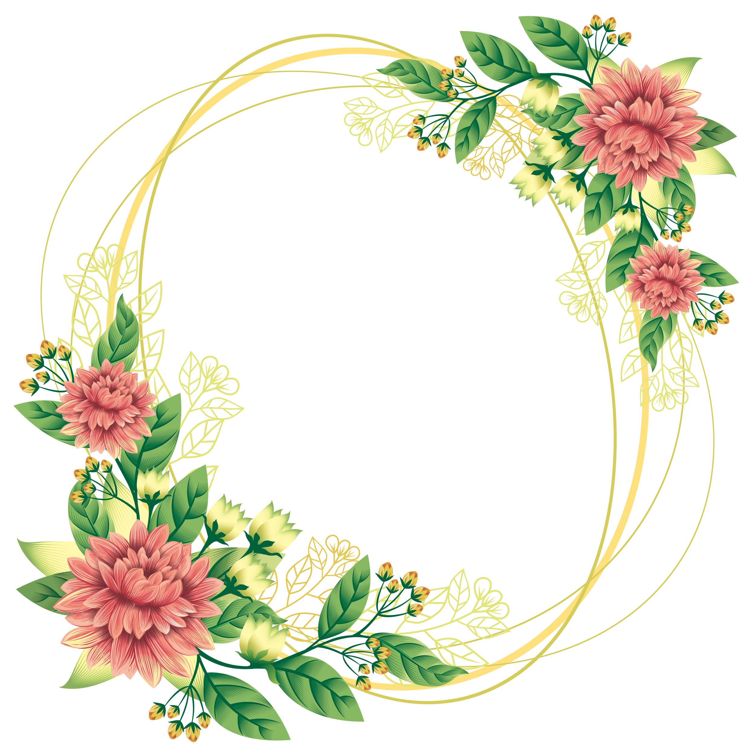 漂亮的彩色边框图片大全,好看的绿叶边框