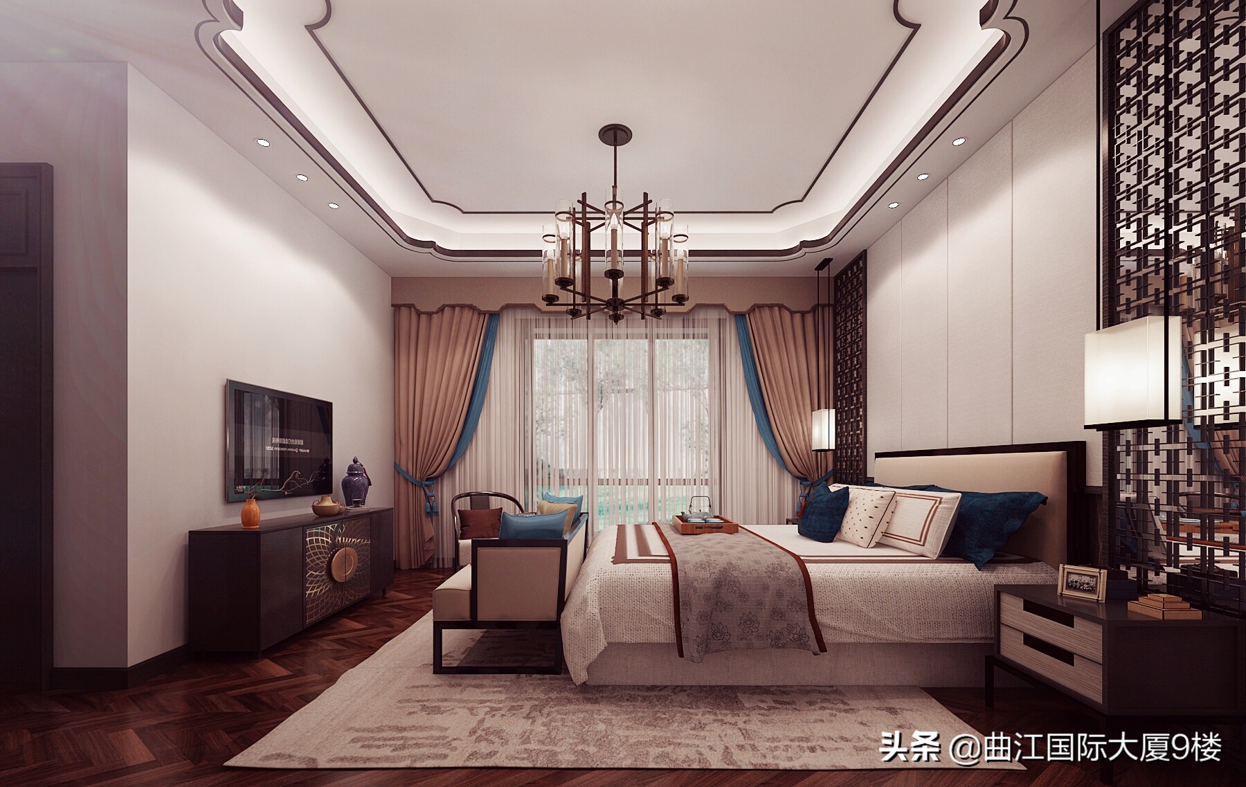 达观天下复式装修,达观天下一楼带院子