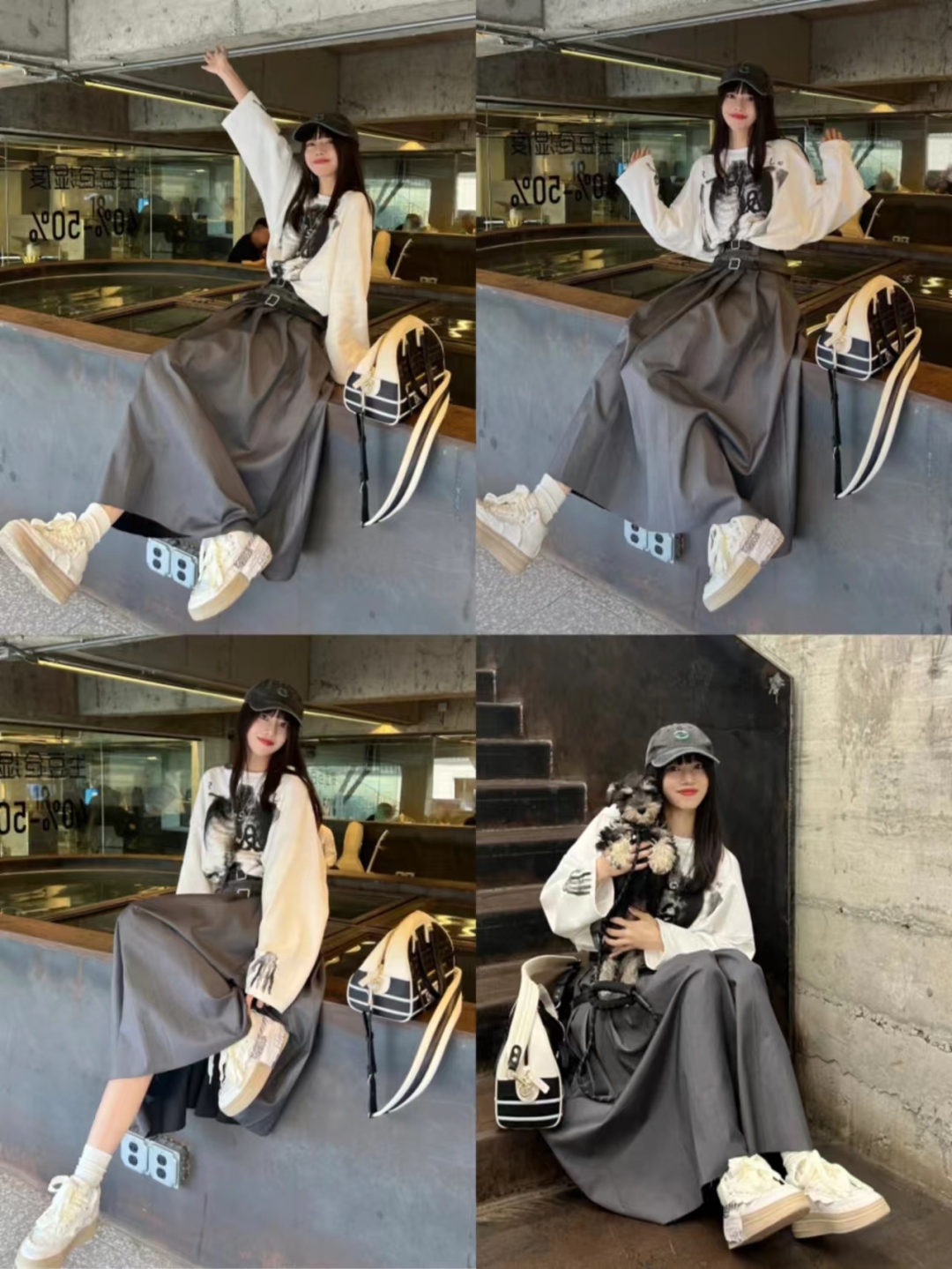 宽松版卫衣搭直筒宽松休闲裤,宽松卫衣怎么搭配裙子才好看