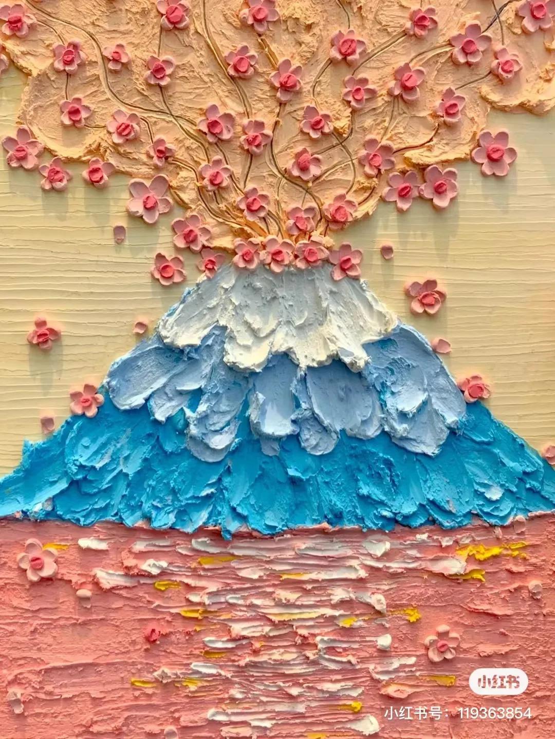 100幅好看的油画棒教程,记录色彩的美术作品油画棒简单