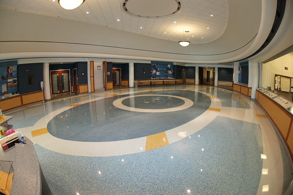 无机水磨石地面多少钱一平米,水磨石艺术地面