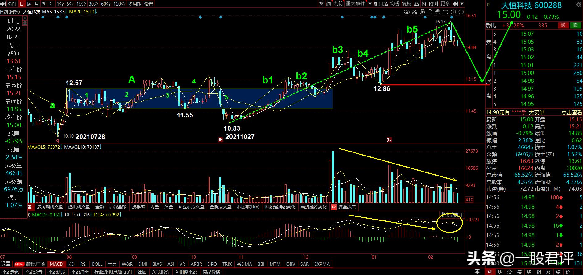 600288大恒科技股票行情,关于股票大恒科技的各种评论