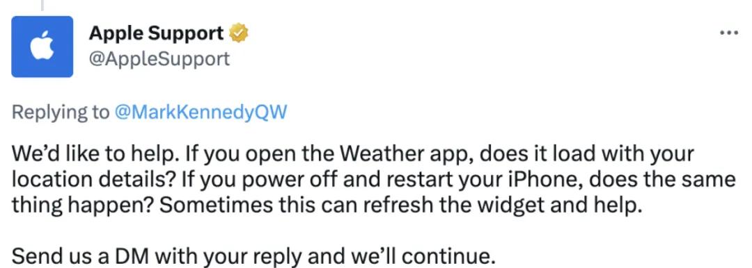 iPhone也不是无懈可击，天气功能崩了，小米11:改善售后