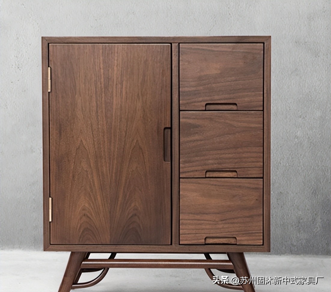 家具是原木风格治愈系小户型,原木家具现代简约风