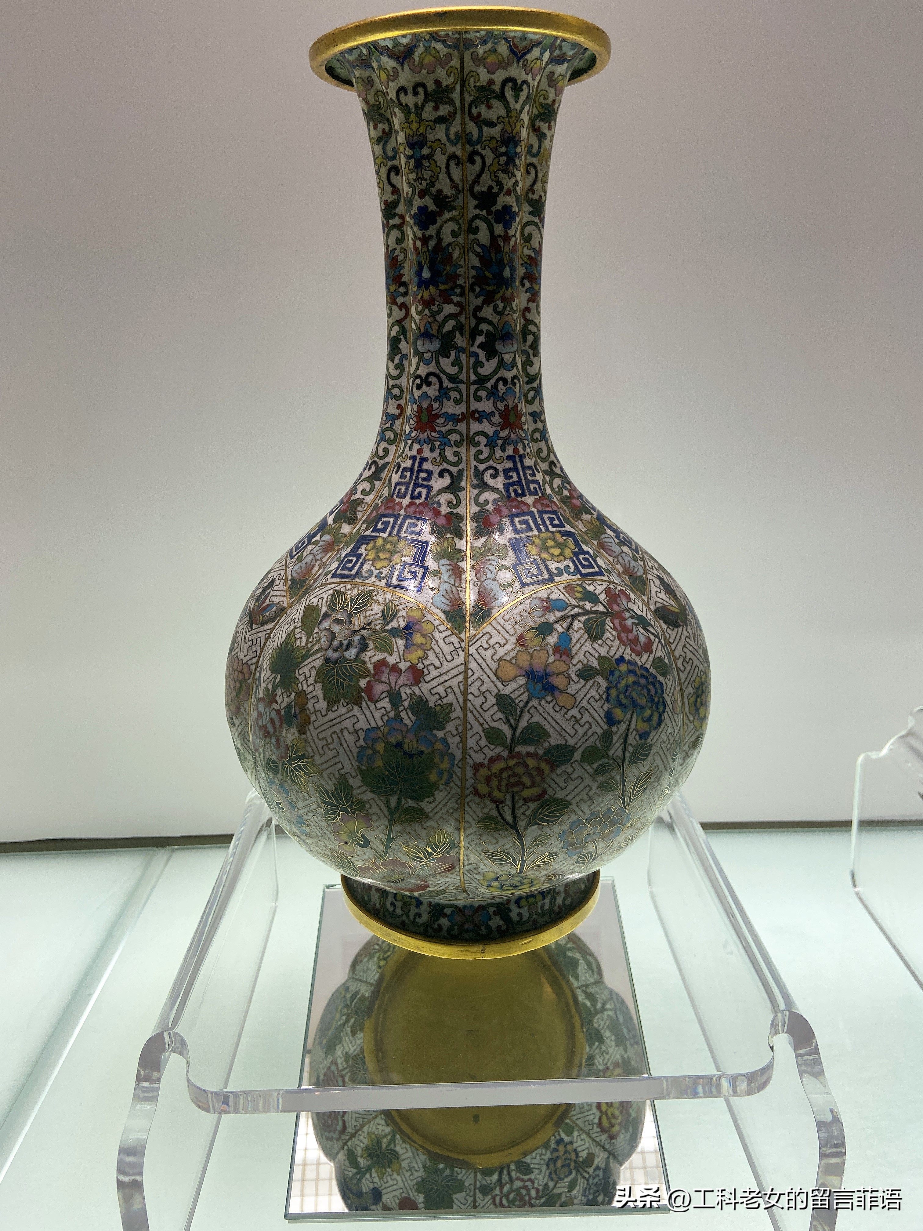 清代景泰蓝花卉瓶底款大全,北京观复博物馆景泰蓝工艺画