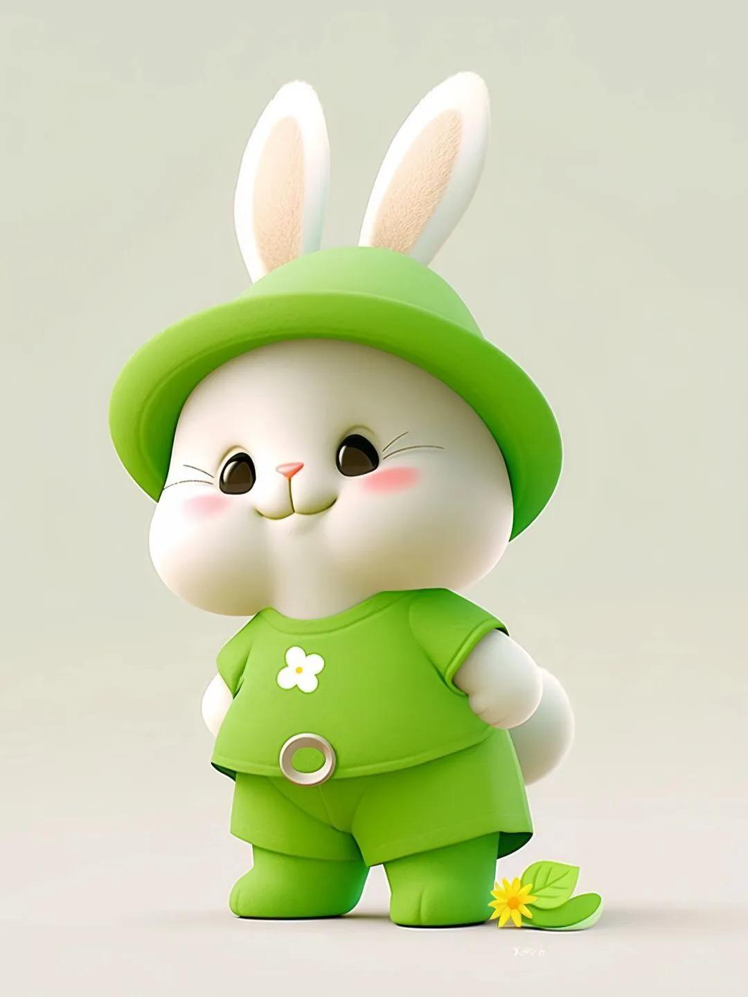 兔子卡通形象系列,卡通可爱的小兔子大全