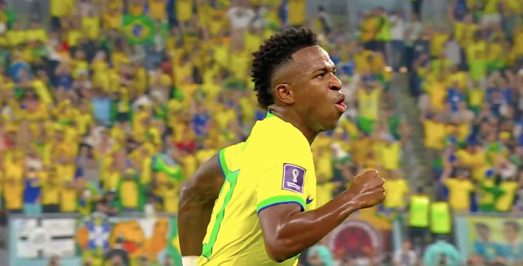 13分钟2-0！韩国被打爆内马尔维尼修斯进球巴西两度跳起桑巴舞