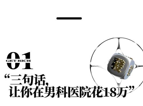 究竟哪三句话能让你在男科医院花上18万？