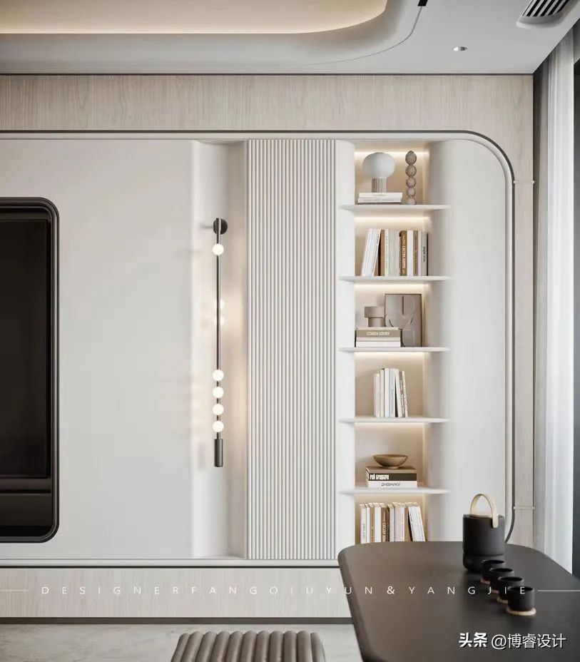 缪｜以“弧”为主，构建228㎡现代大平层