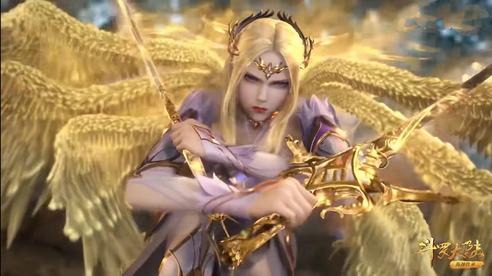 天使圣剑vs修罗魔剑,斗罗大陆修罗神和天使神