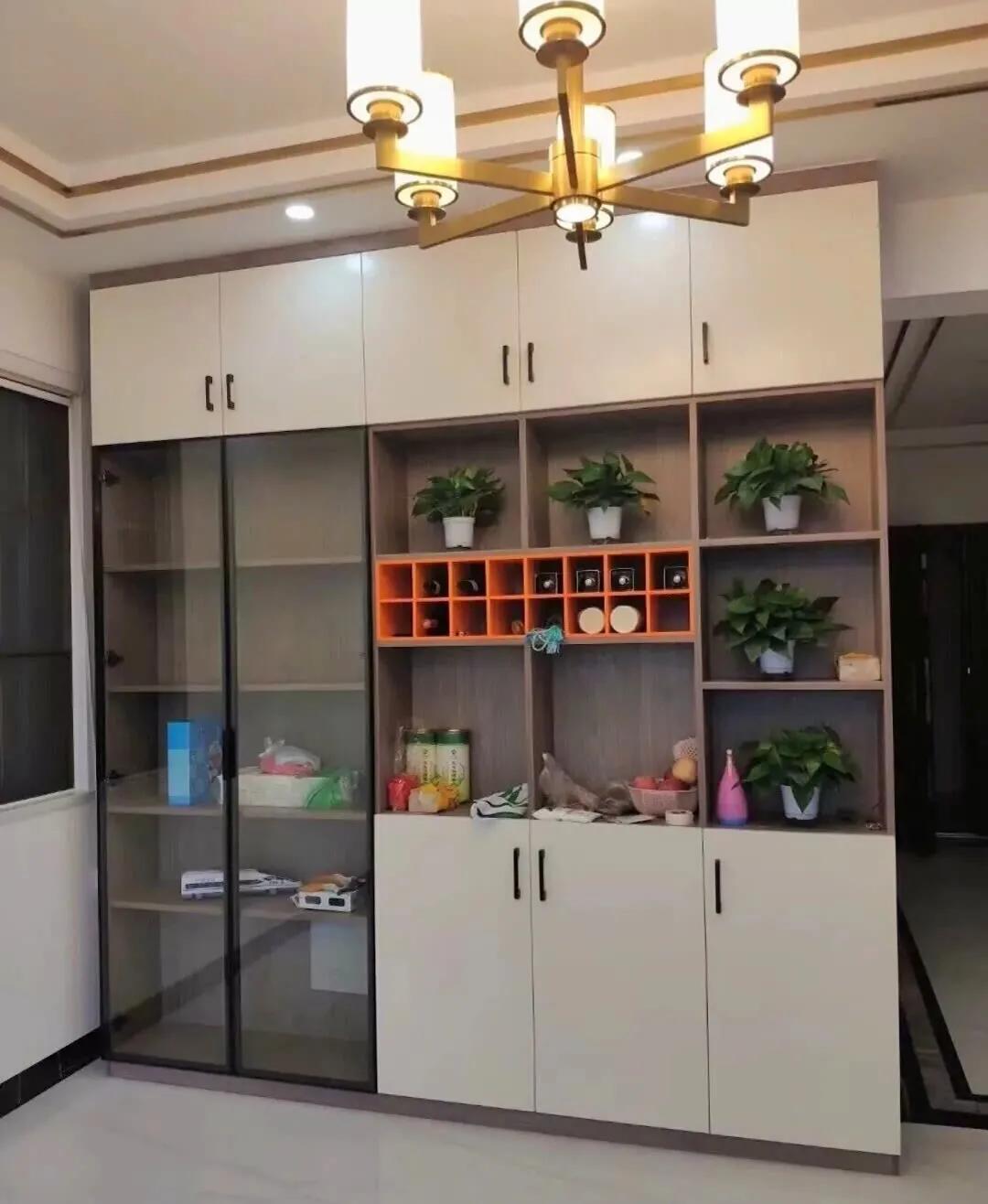 20公分酒柜样式效果图,新中式酒柜实拍图