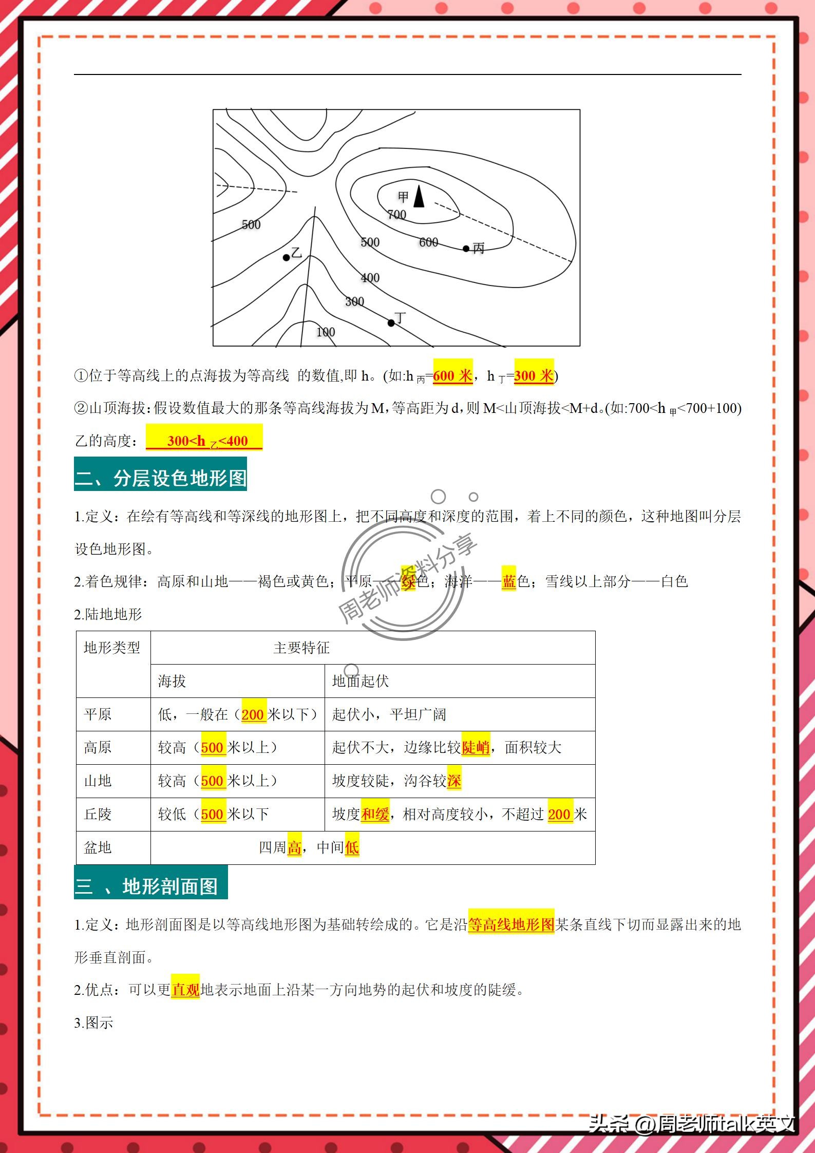 初一上册地理笔记第一课,初一上册地理笔记第二章第一节