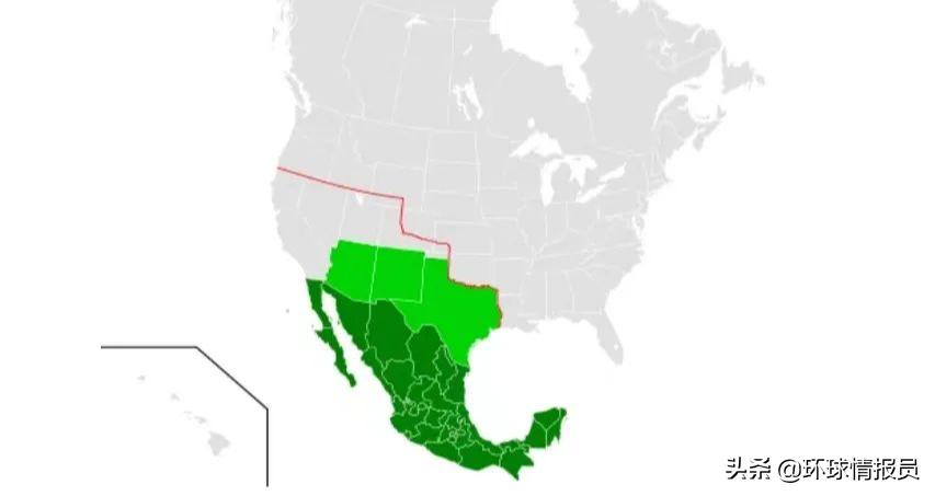 墨西哥被美国吞并了多少领土,美国吞并了墨西哥多少土地
