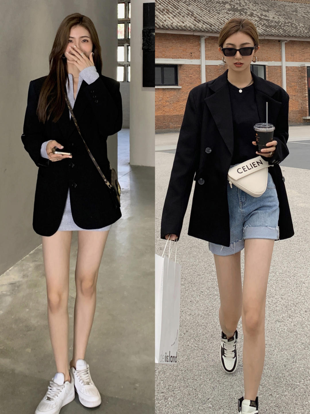 卫衣让位秋天流行西装时髦,西装配卫衣的秋冬氛围感