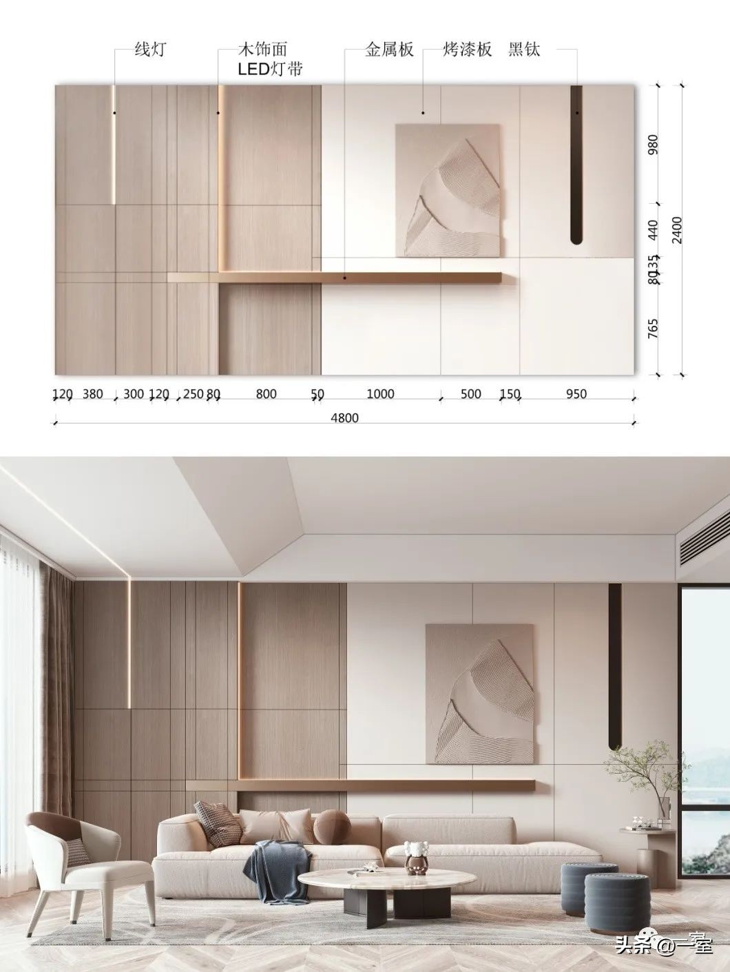 2021网红背景墙带详细尺寸供参考,电视背景墙2023最新款网红尺寸