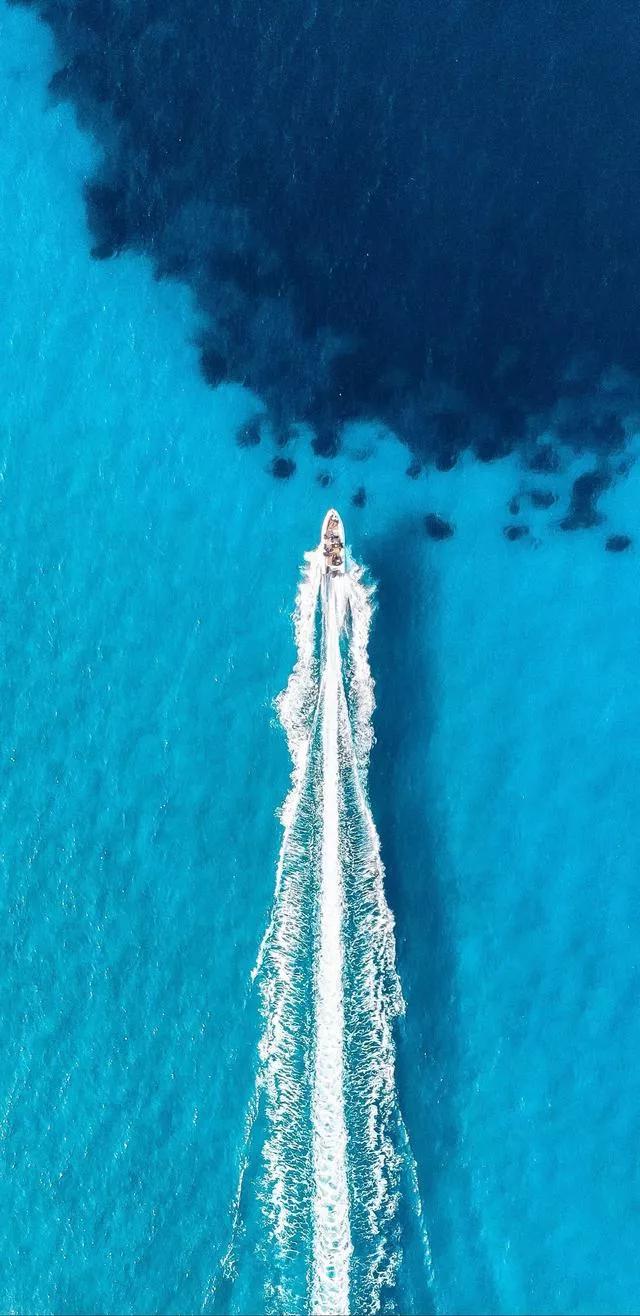 美丽的碧海蓝天壁纸,2018蓝色大海夏天壁纸