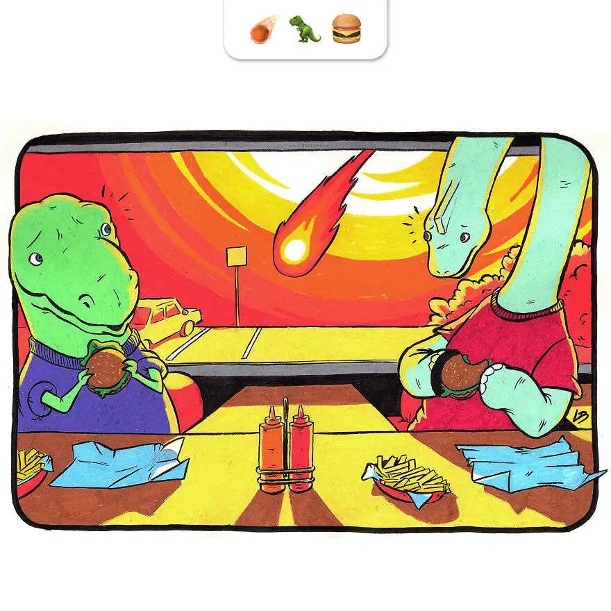 法国插画师魔改emoji爆火外网！惊艳网友：大神没有创作瓶颈吗…