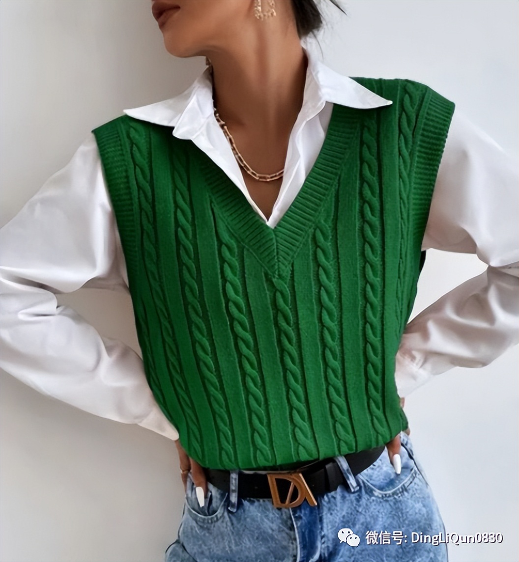 针织背心图片大全女款,针织背心图案大全