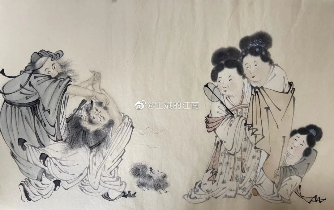 小伙笔下“不正经”的国画,惹万人爆笑!看完原谅我“想歪了”