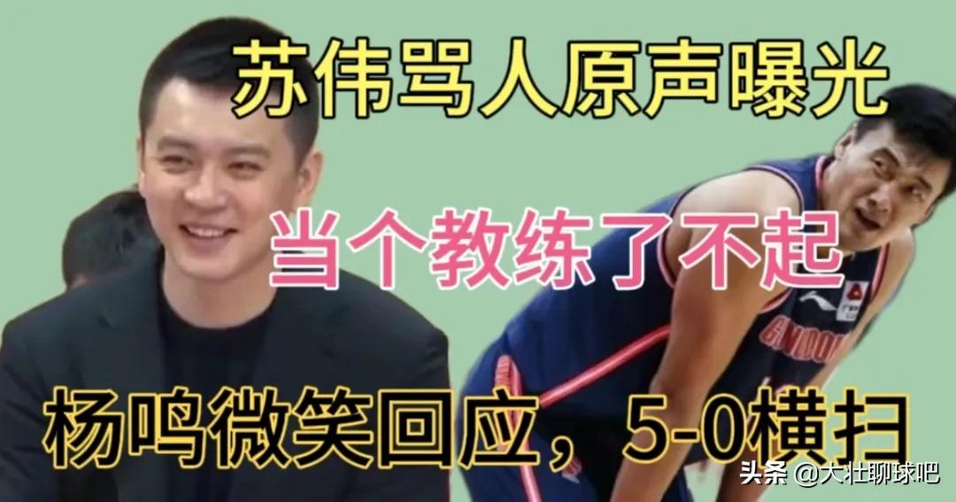 苏伟怒喷队内小将视频,苏伟骂杨鸣