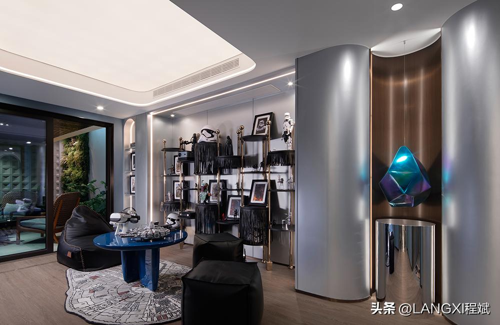 350平轻奢样板房,350平大平层样板间