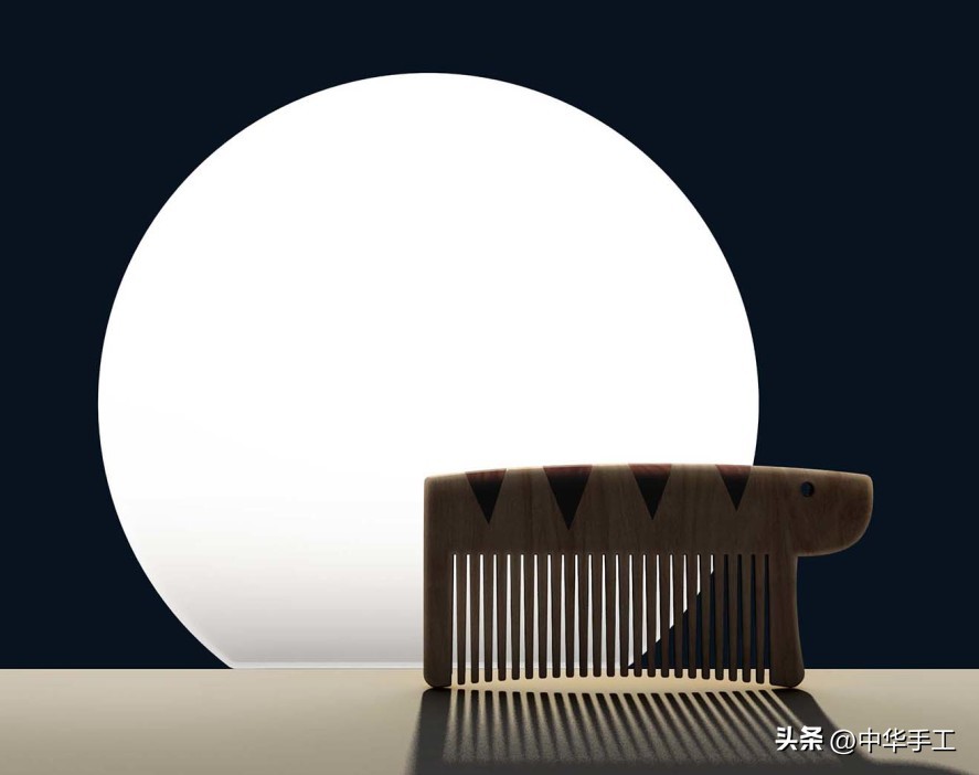 木梳简单设计图,手工木梳设计