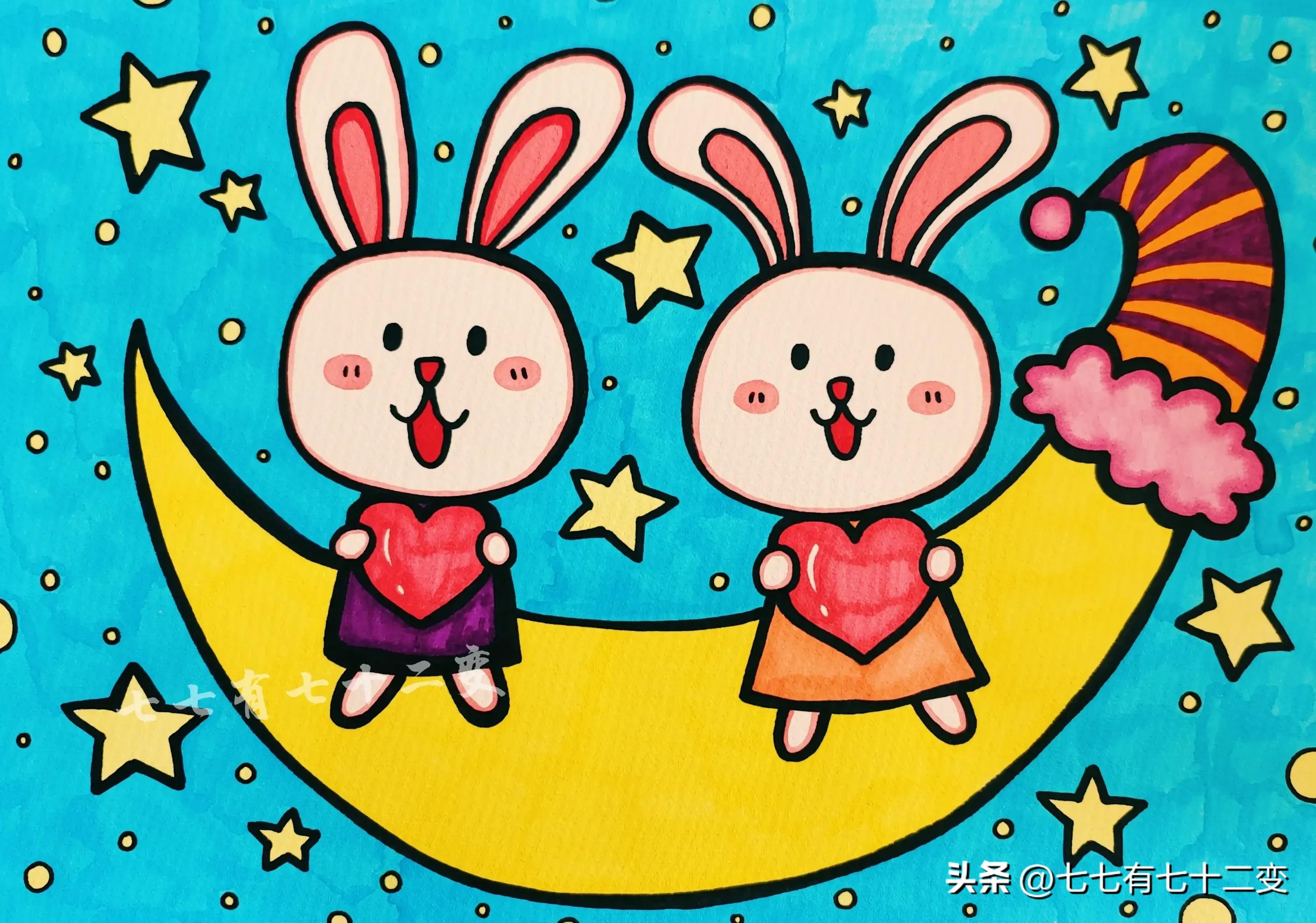 简单又好看的创意儿童画作品集(一),适合孩子练习,赶紧收藏吧