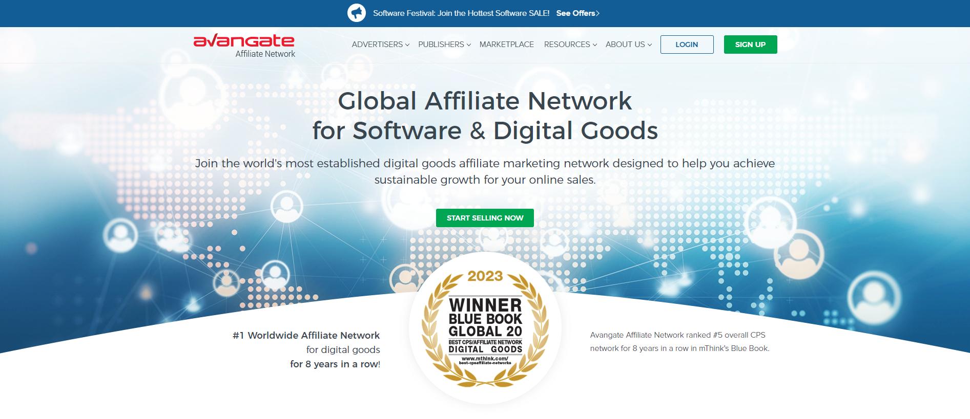 20个（蓝皮书奖）的全球顶级CPS联盟营销网络排名