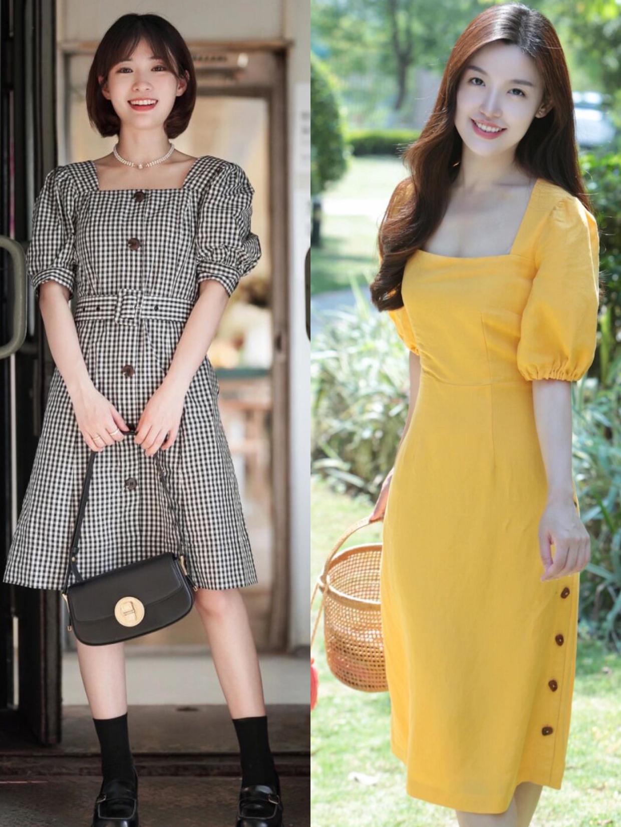 夏日优雅永不过时时尚气质连衣裙,简约连衣裙夏天高级感