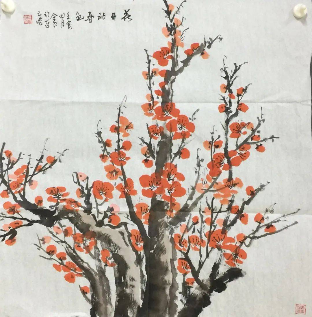 黄金仁笔下的花鸟,有一种清雅、诗意的美