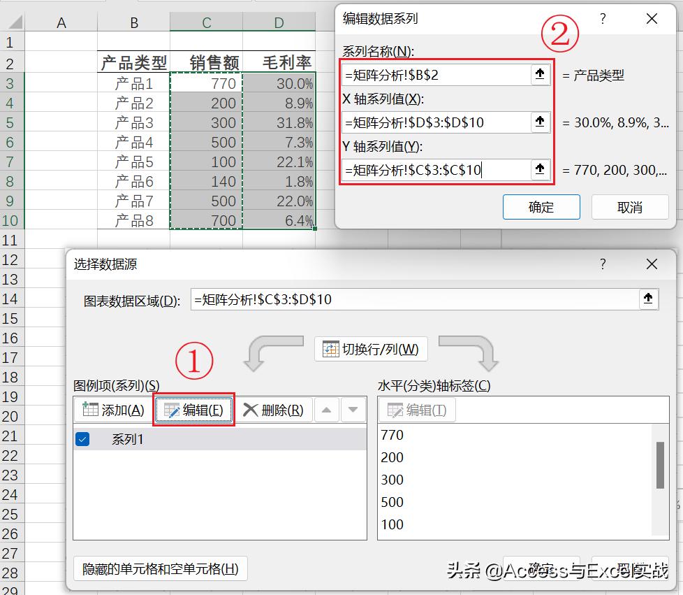 excel怎么做矩阵关联分析法,excel怎样进行矩阵计算