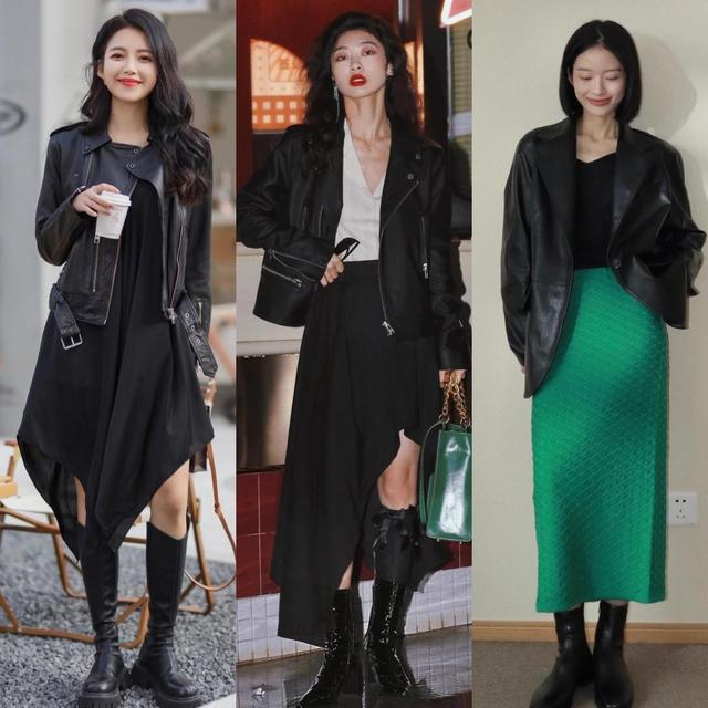 适合女生显腿长的款式上衣,上衣很长的裙子很短怎么穿好看