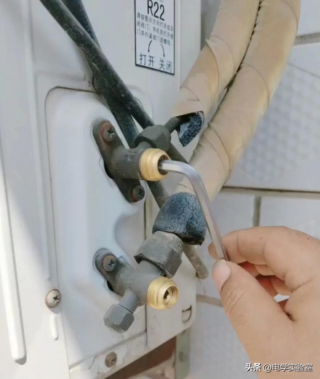 立式空调如何收氟和拆机步骤,r410空调移机收氟操作全过程