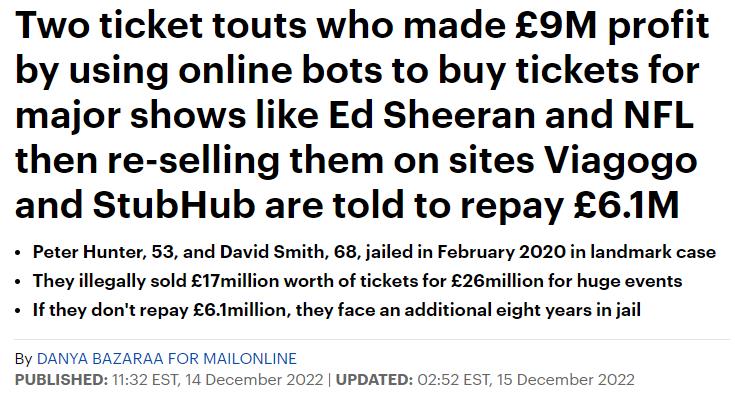 黄牛倒卖演唱会门票被抓判多久,倒卖周杰伦演唱会门票黄牛被抓