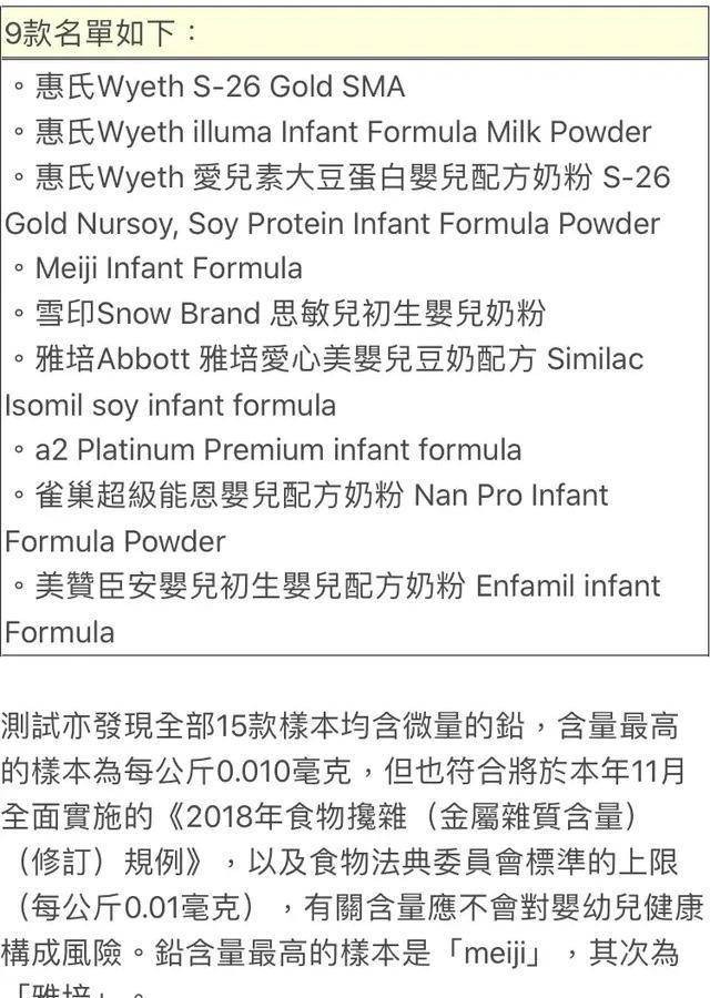 最近曝光的进口问题奶粉,多家进口奶粉查出有香精