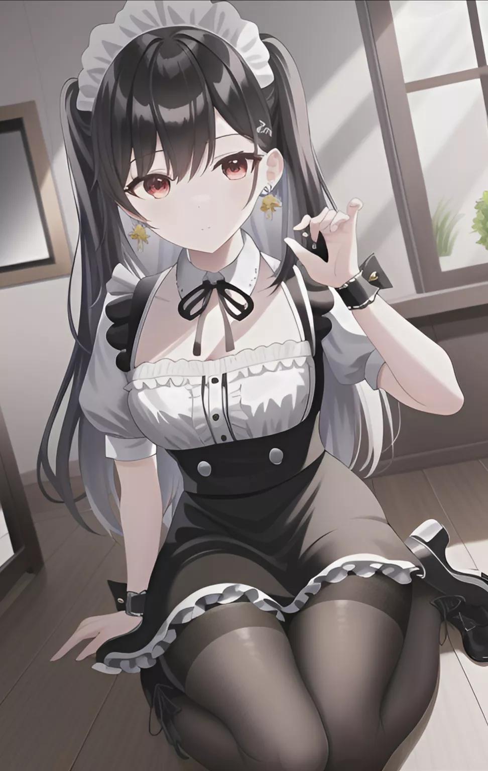 二次元3d动漫美女壁纸手绘,ai二次元壁纸动漫美女