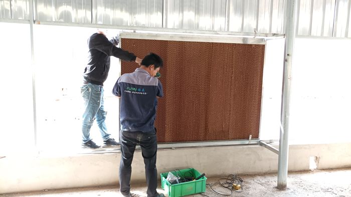 工业厂房通风降温湿帘,厂房降温水帘系统