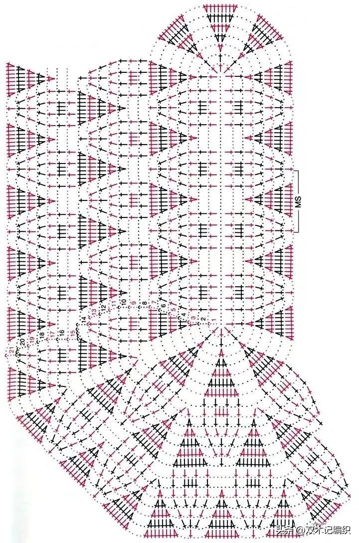 段染粗线钩织毯子,段染棉线钩织图解