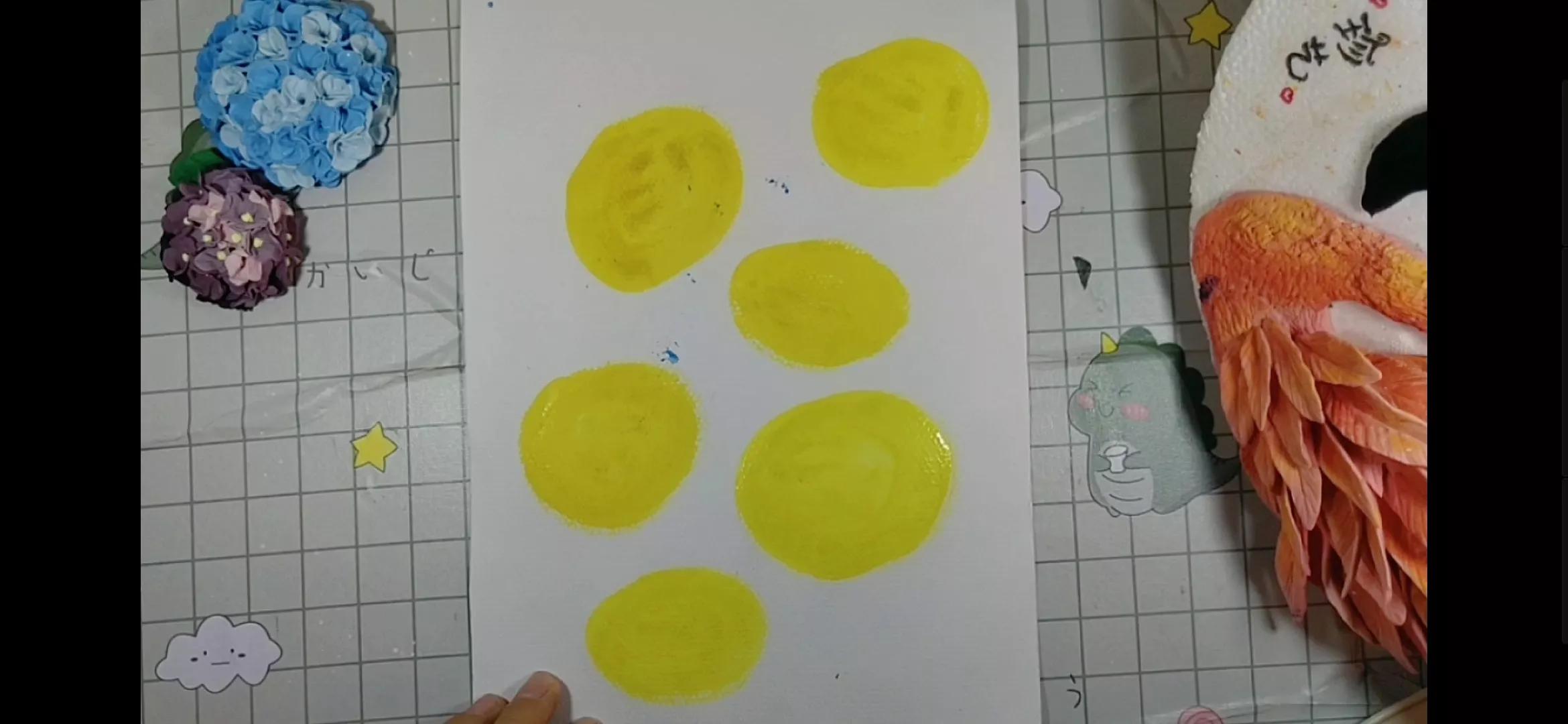 柿柿如意创意美术作品教程,柿柿如意美术视频教程