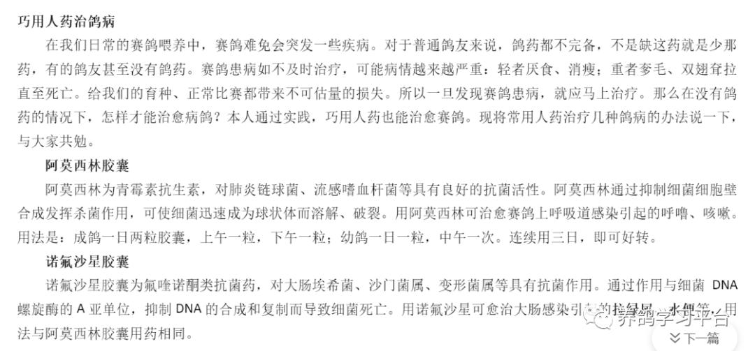 养鸽用哪些中药配方,养鸽人必备四种常见人用药