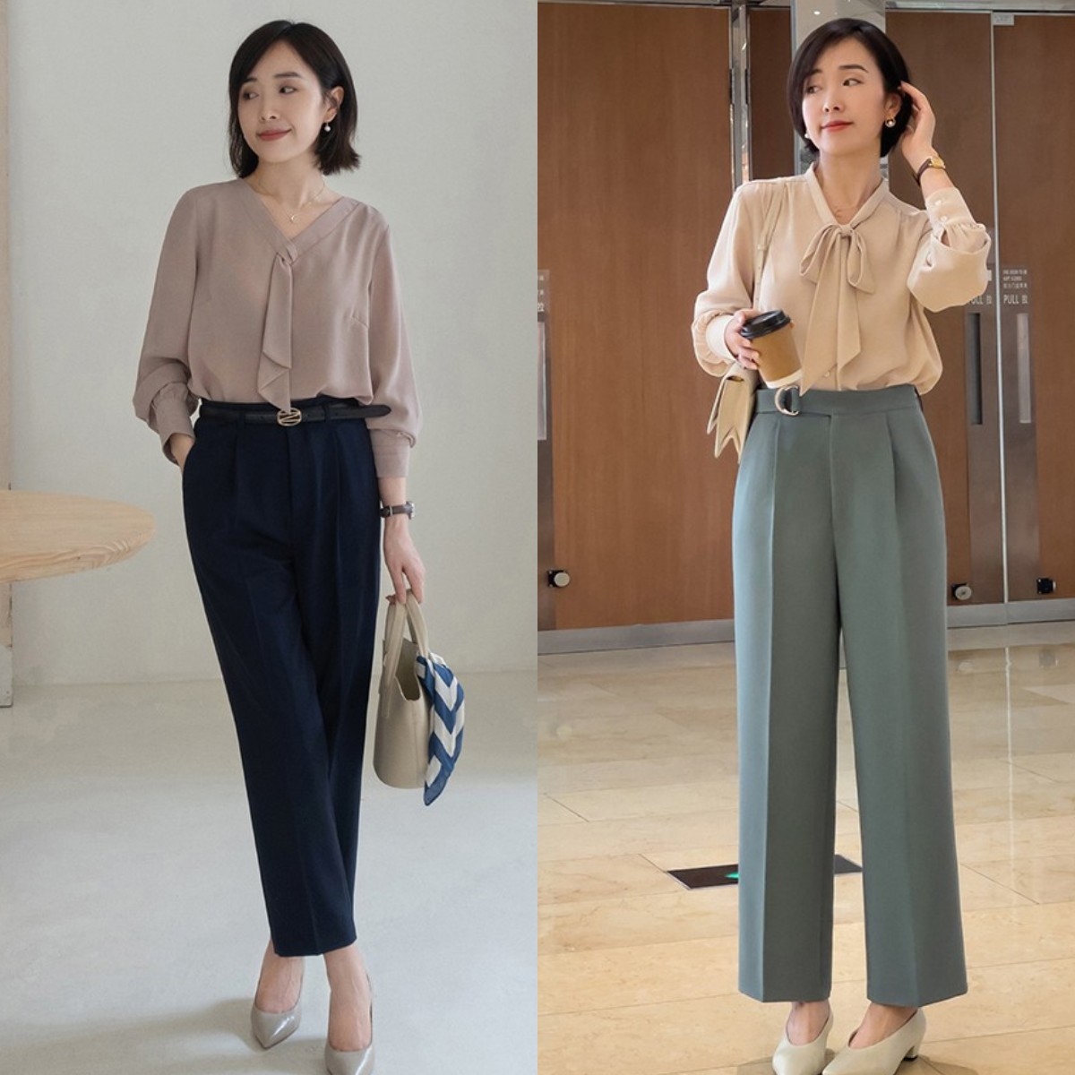 上班族小西裤穿搭,上班族的西裤