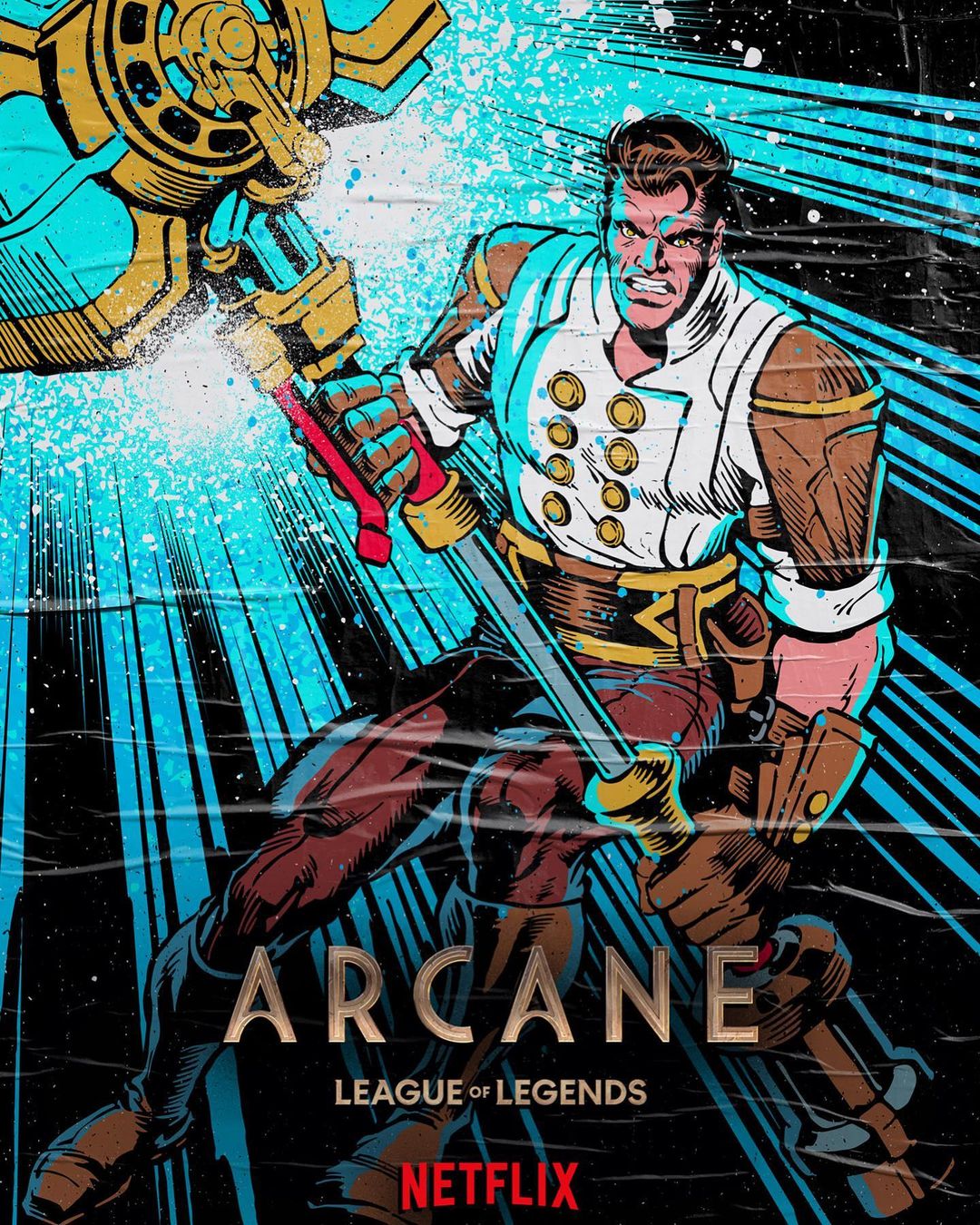 插画氛围感人物构图,复古美式波普插画