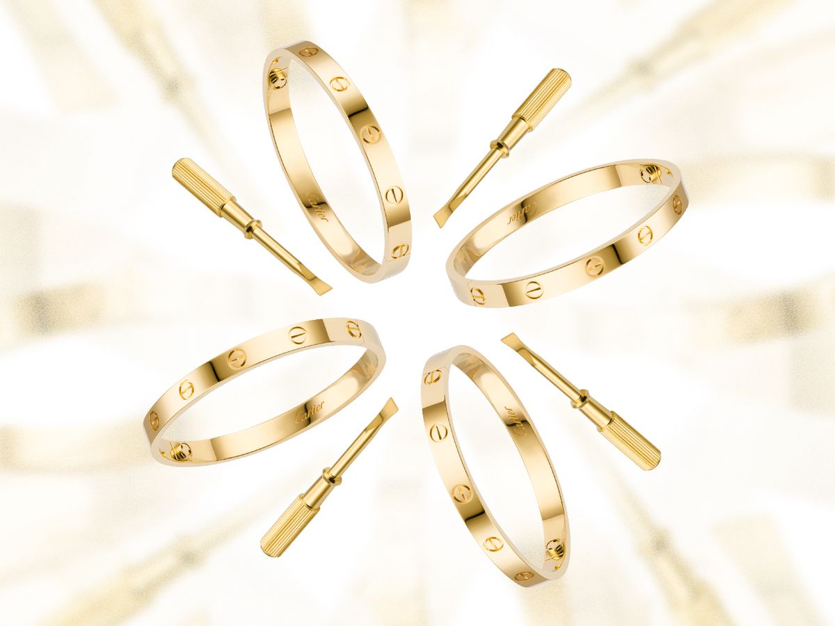 卡地亚黄金手镯螺丝款,卡地亚经典螺丝手镯