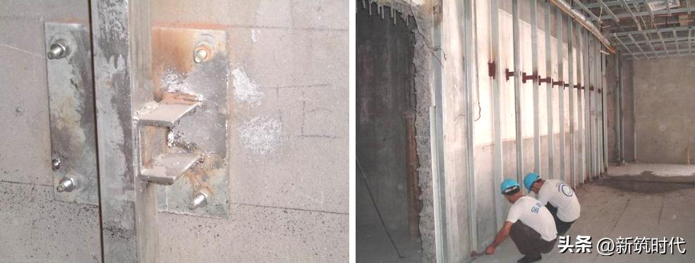 墙面石材干挂的施工规范,墙面石材干挂施工工艺横剖图