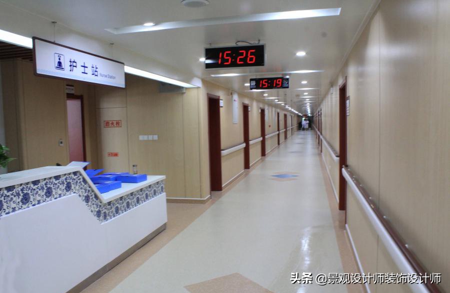 护士站背景墙分隔设计,护士站治疗室设计布局效果图