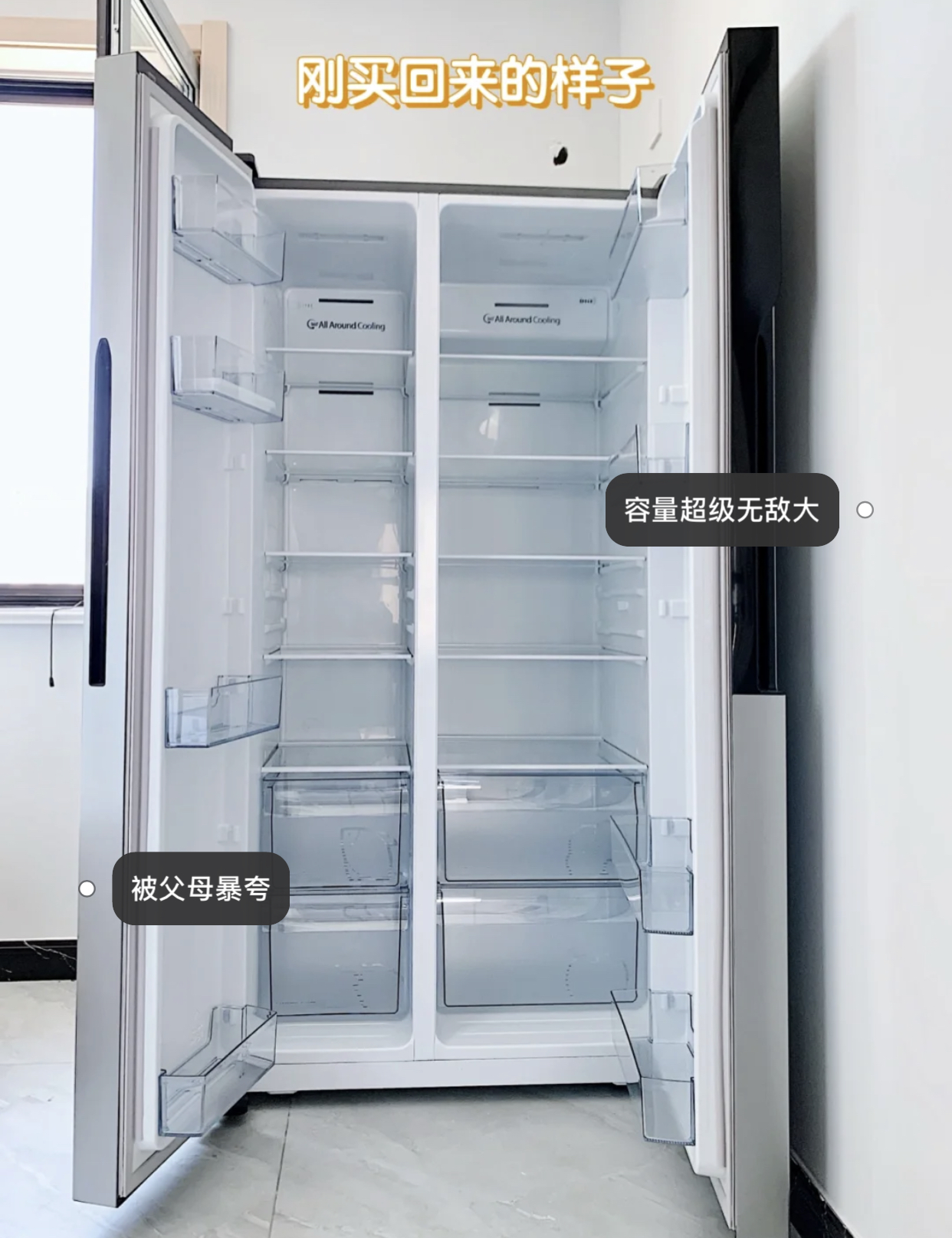 对开门冰箱和十字四门冰箱哪个贵,2021海尔十字开门冰箱500升以上