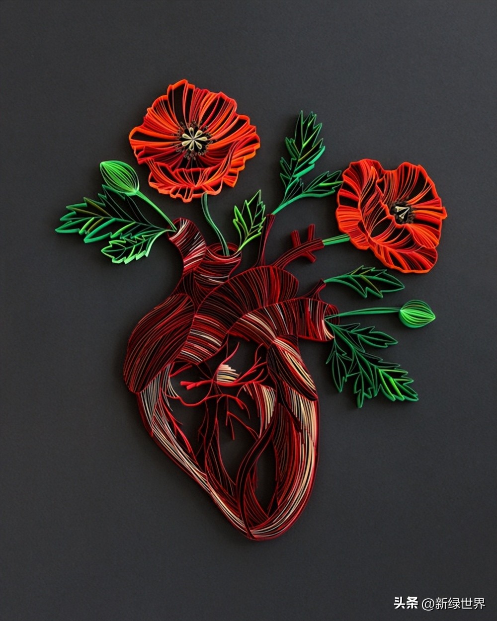 纸艺作品绘画,千变万化的纸艺术作品