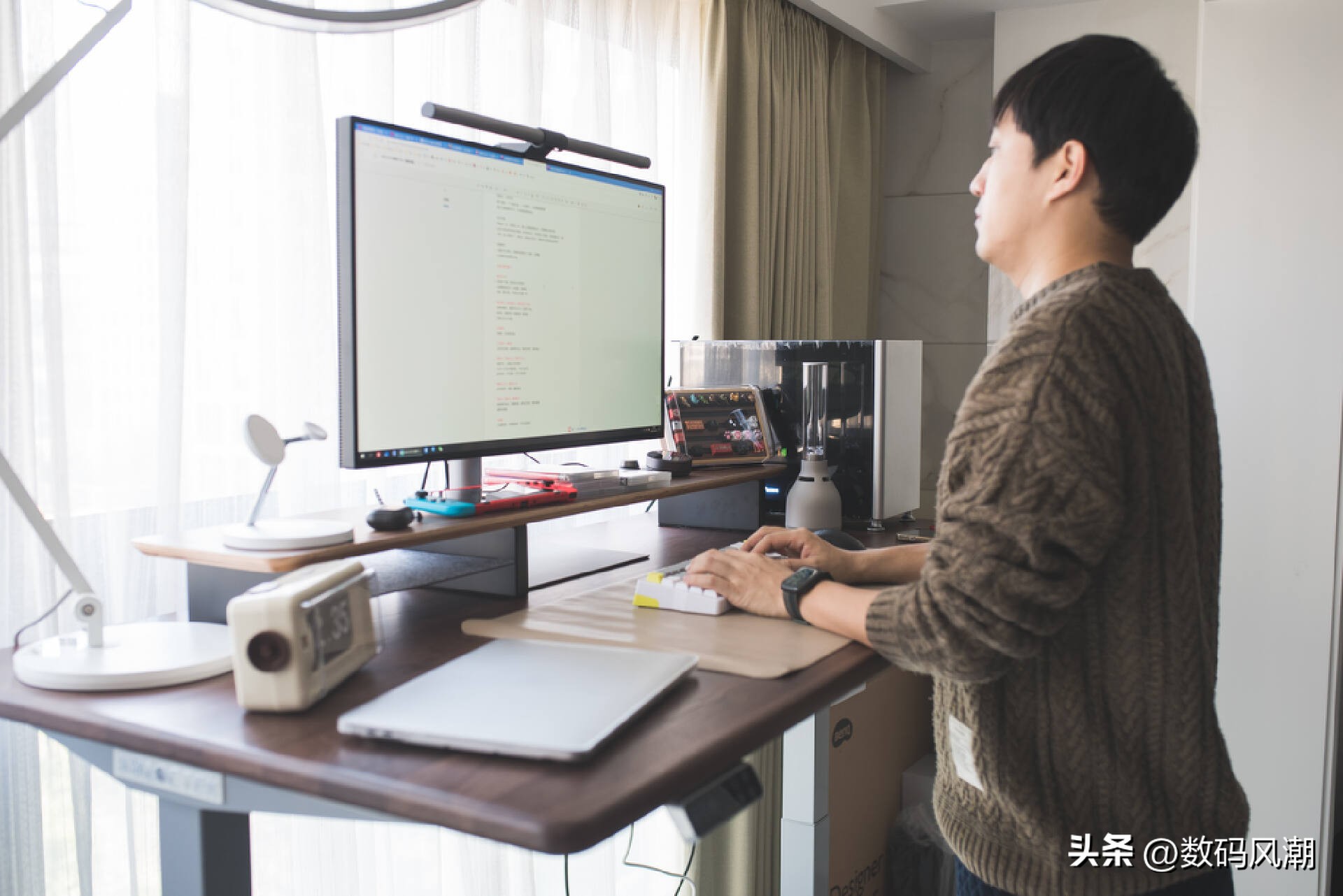 乐歌升降桌灰胡桃木,乐歌e5-n黑胡桃木色电动升降桌