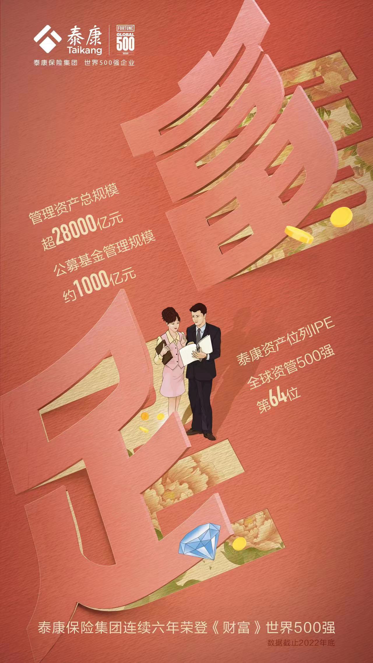 泰康全国500强企业排名第几,泰康资管世界500强第几名